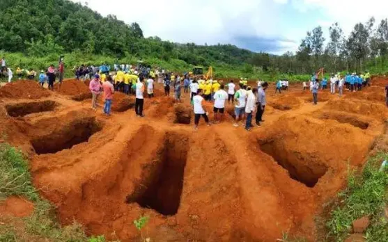 Wayanad Landslide: Mass Burial Of Unidentified Victims Conducted